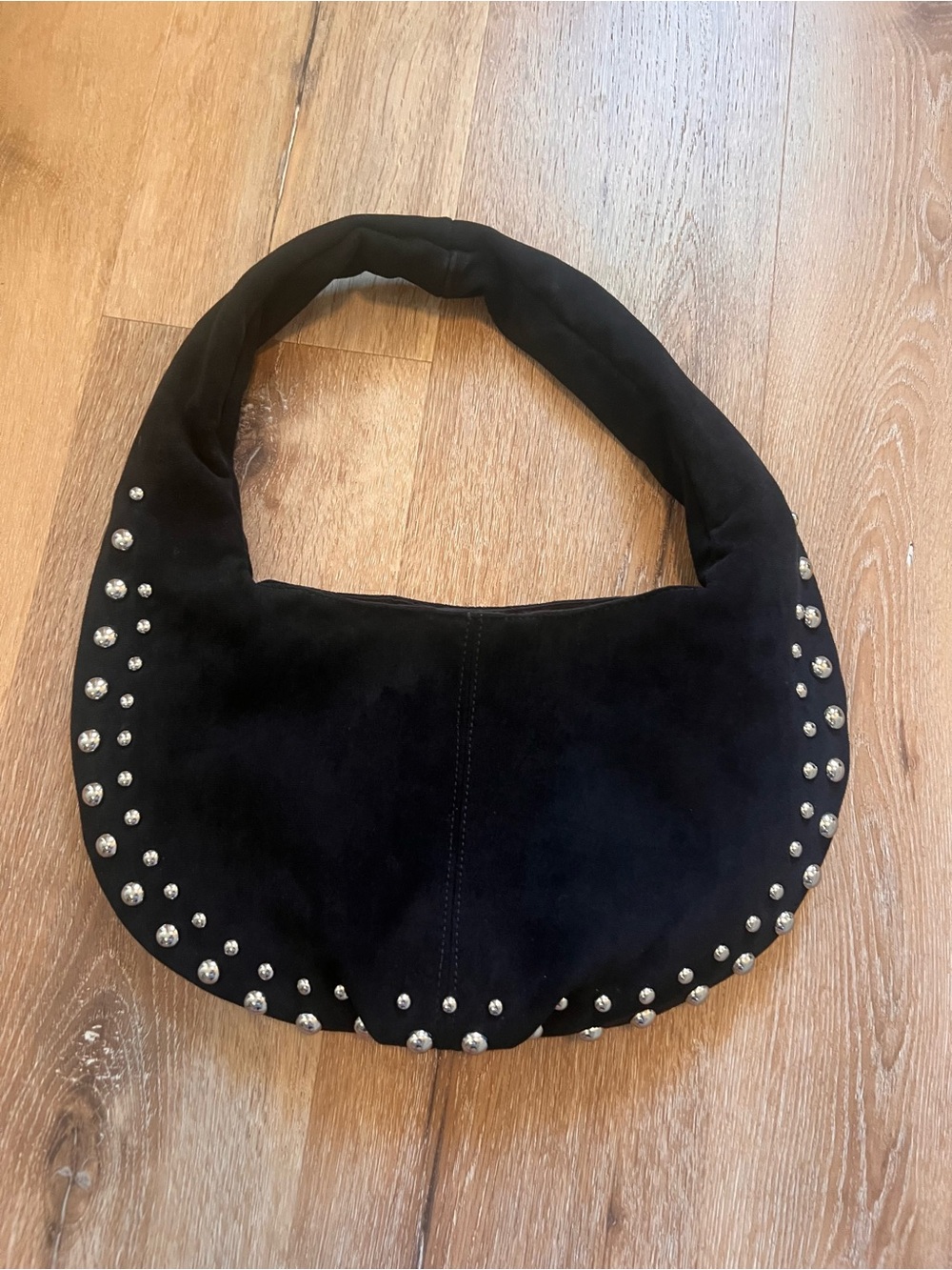 Noat Black Studded Hobo Bag -